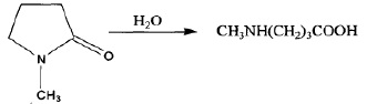 N-甲基吡咯烷酮的水解反应式